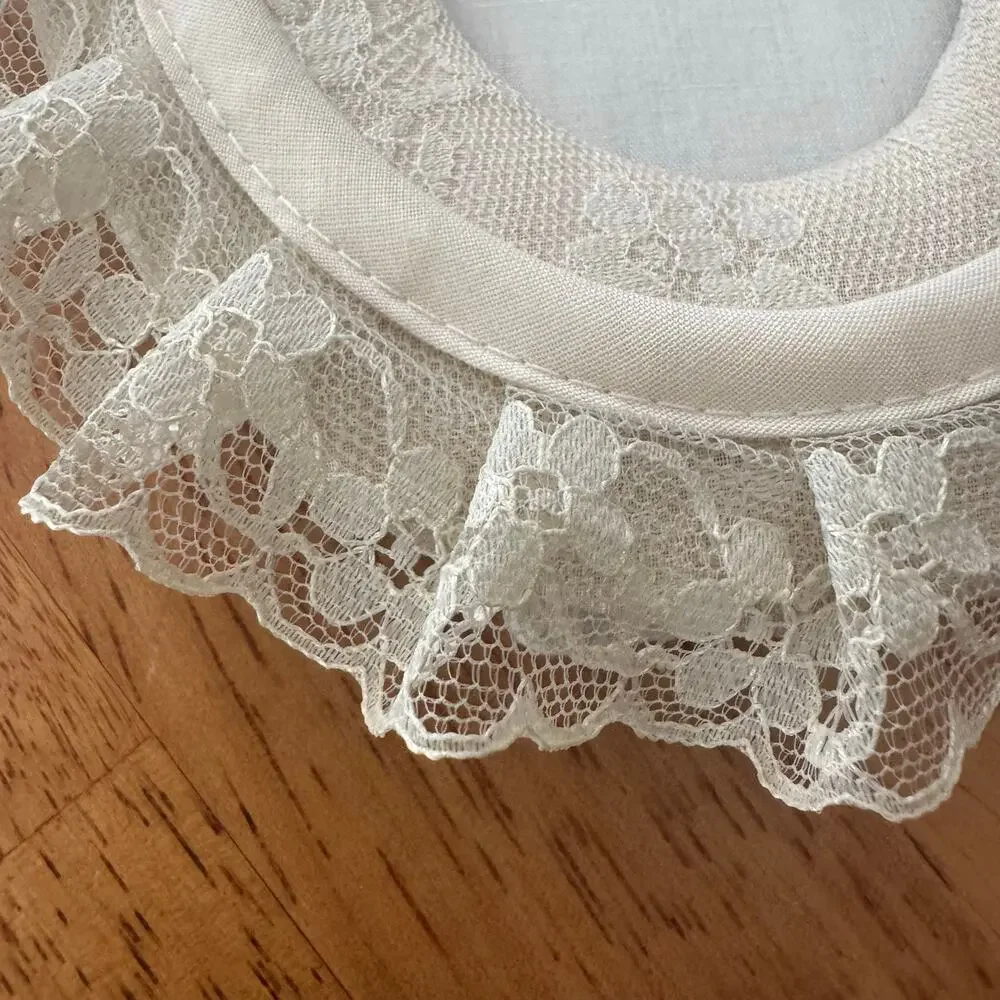 Vintage 90s Satin and Lace Oval Easel Frames Pink Ivory Romantic Cottage Core